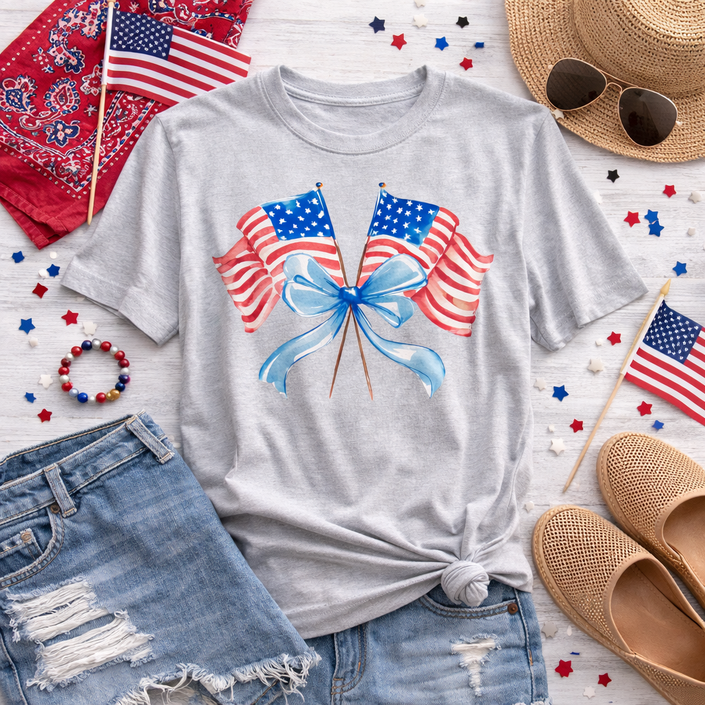 Double American Flag