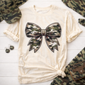 Rhinestone Camo Bow