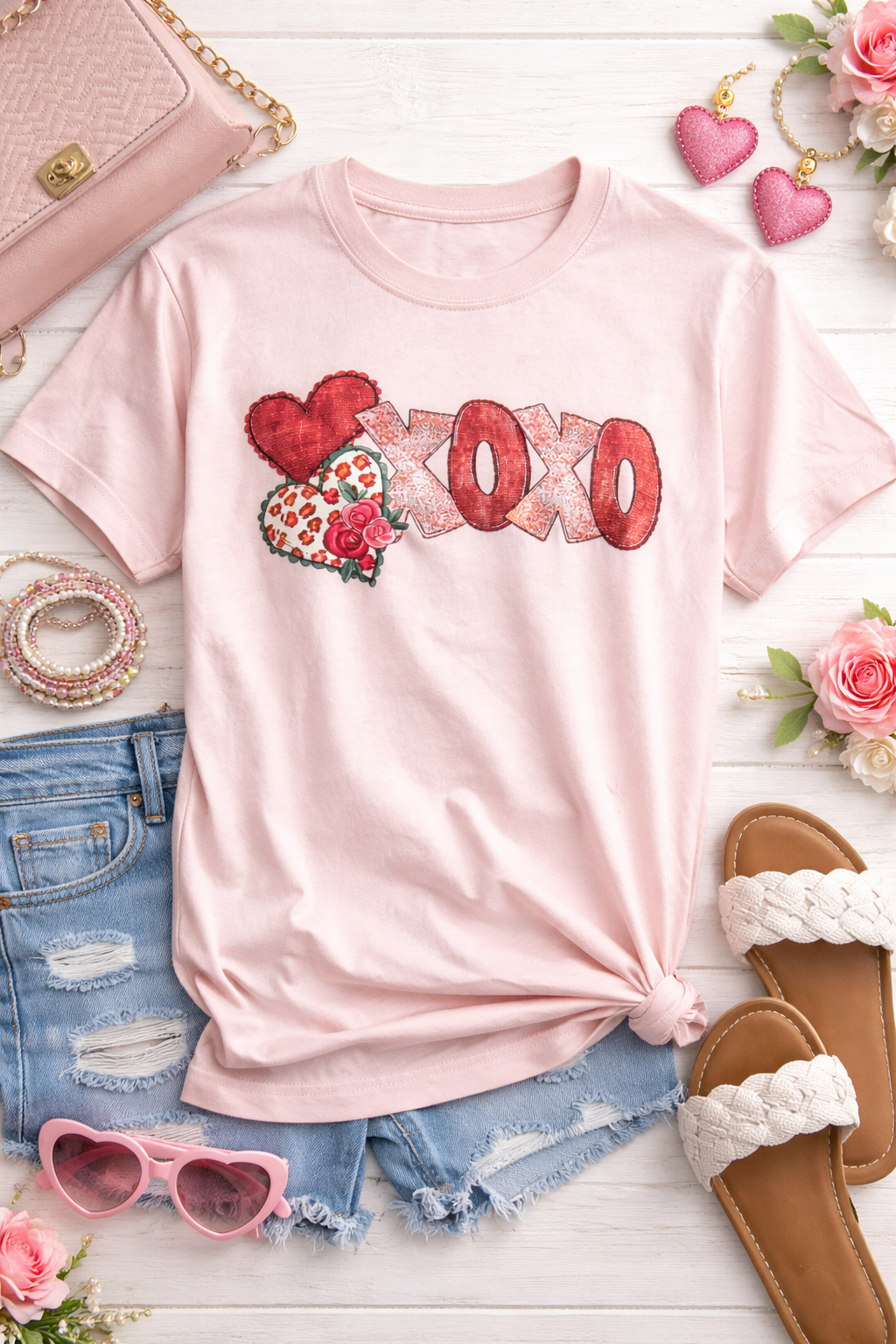 Double Heart XOXO
